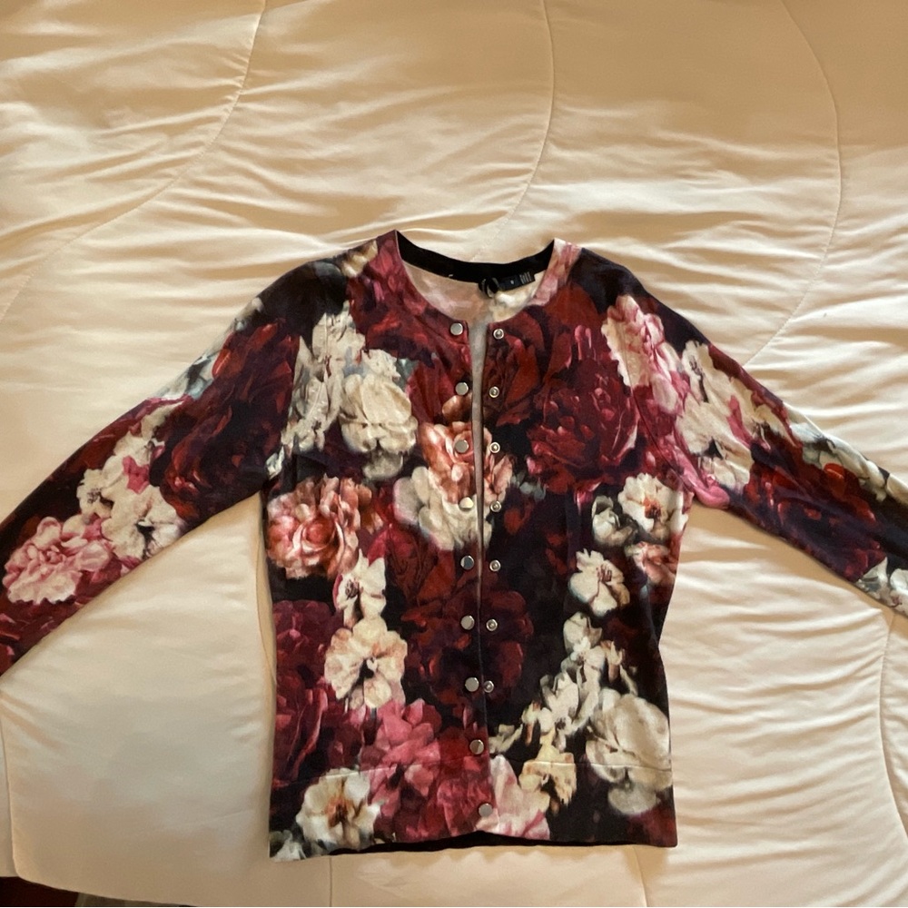 Karen Millen Multicolor Floral Cardigan